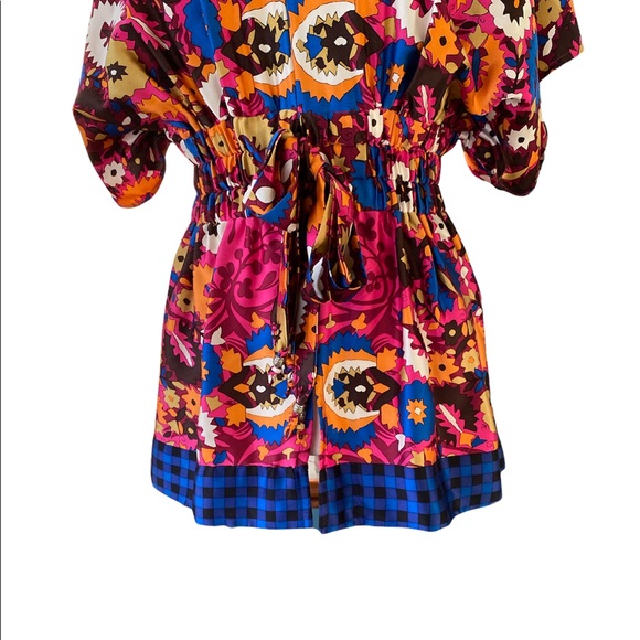 Plenty by Tracy Reese Anthropologie Silk Floral Tie Waist Top - XS - Picture 3 of 10